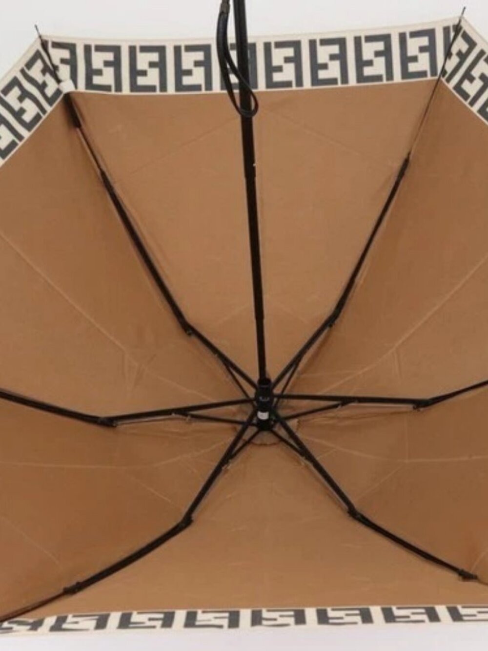 FENDI Zucca Canvas Umbrella Nylon Brown Black - Picture 9 of 16